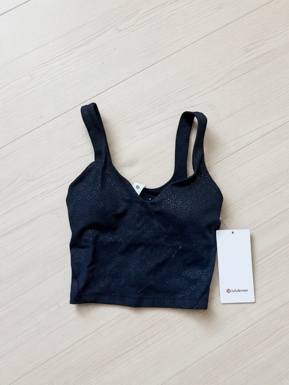 Lululemon Align Tank Black White Micro Dot Size 2 Retail Tags Attached